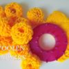 How to Make Quick Woolen Flowers Using Stencil- Tutorial in Hindi English