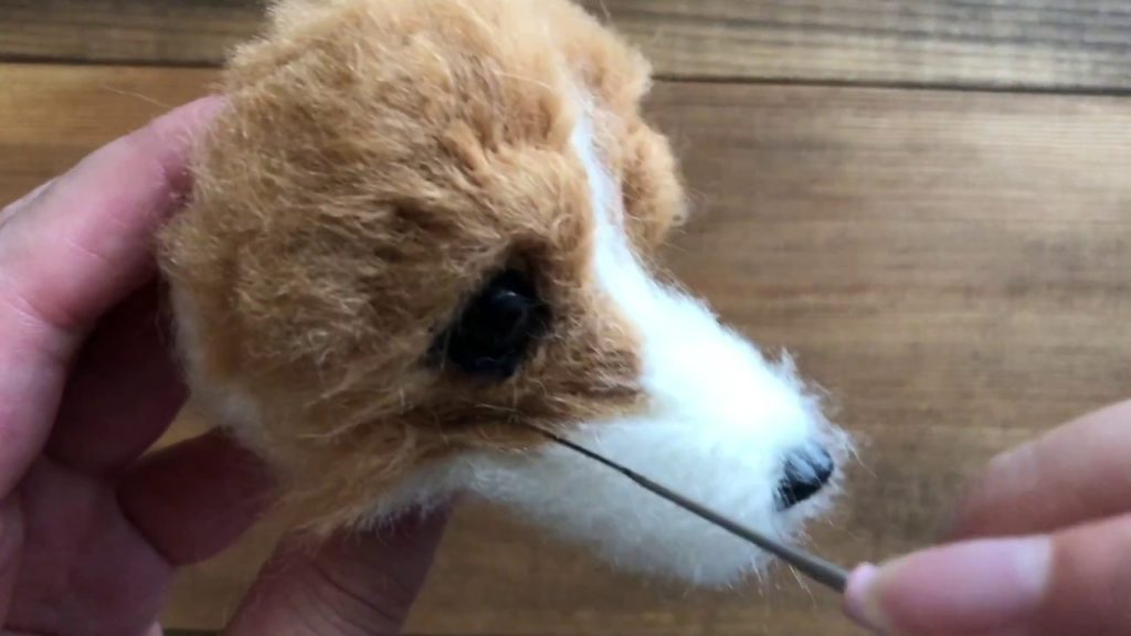 羊毛フェルトで作るビーグル犬の作り方 ハンドメイド羊毛フェルト