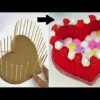 DIY Heart Shaped Basket using Wool / DIY Woolen / Room Decor