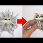 These felt animals look so cute and realistic – FELTED WOOL ART