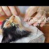 【Vlog】#04＿猫の模様を作る　羊毛フェルト制作動画日記　Make the cat pattern