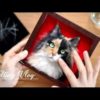 【Vlog】#06＿猫のヒゲをつける/作品仕上げ　羊毛フェルト制作動画日記　Finish work